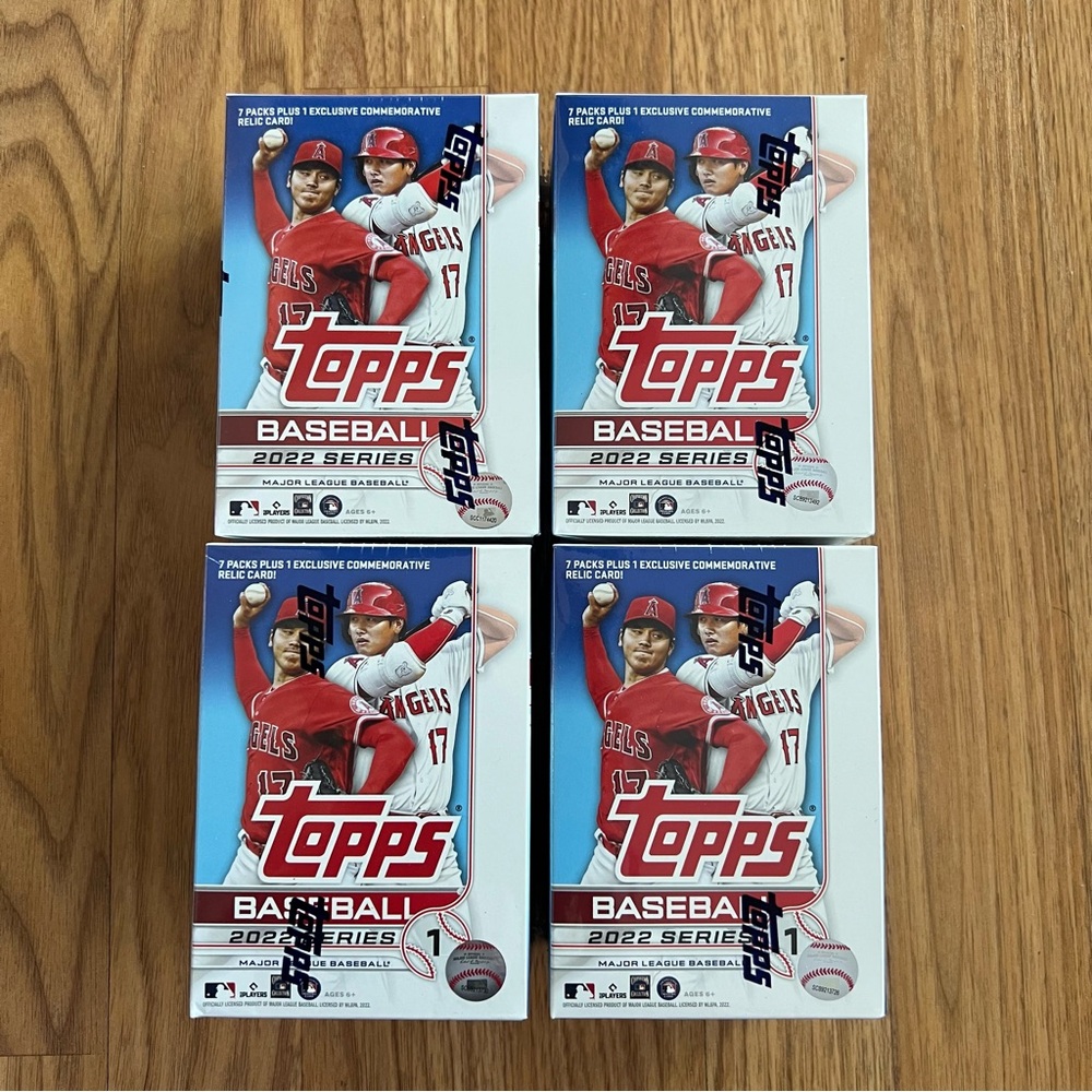2022 Topps MLB Series 1 Baseball Blaster Box LOT of 4 SEALED NEW